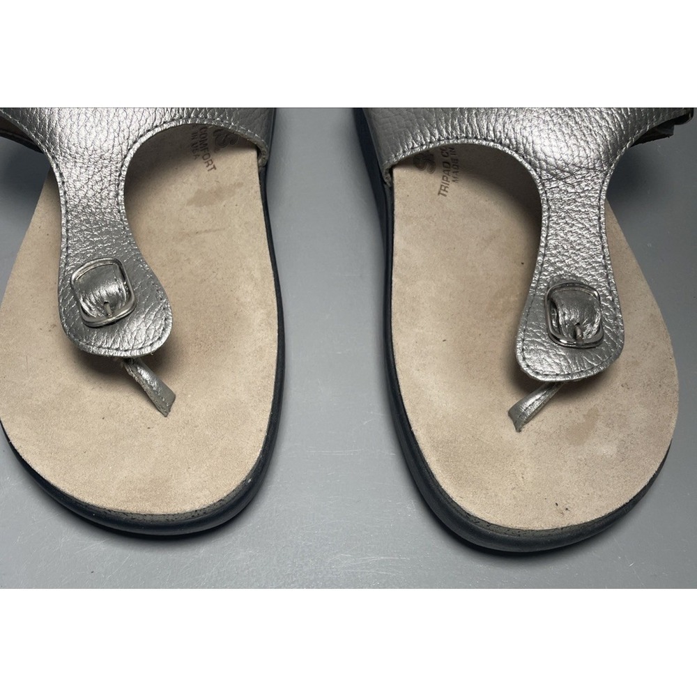 SAS Sanibel Silver Comfort Thong Sandals Size 11 - Picture 4 of 7